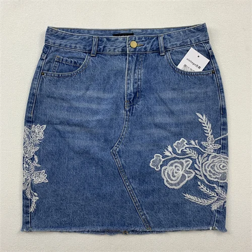 Vintage waed denim saia l cintura retro verão resistente ao desgaste algodão adolescentes ci viajando touring saia
