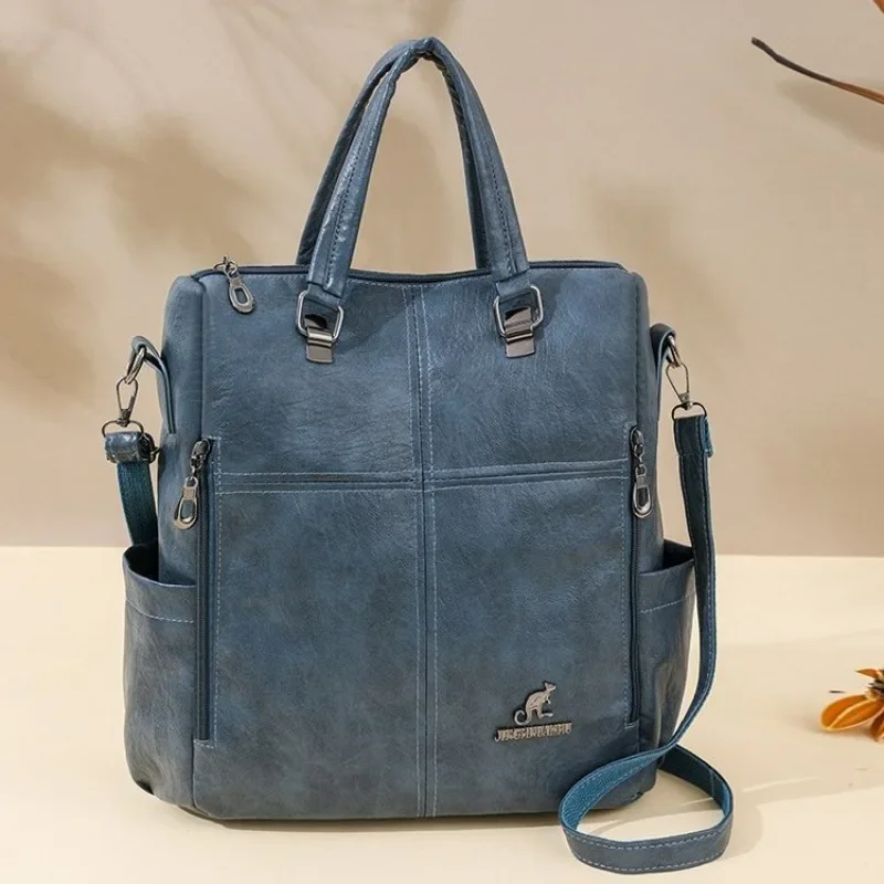 

Fashionable Textured Tote Satchel With Letter Logo Casual Chic Also Functions As A Unique Diaper Bag For Women