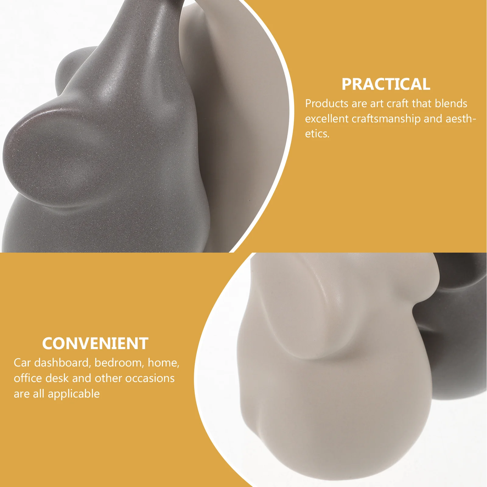 

2Pairs Couple Elephant Shaped Crafts Modern Home Ornament Small Size Ivory Style Desktop Decoration Delicate Household Crafts