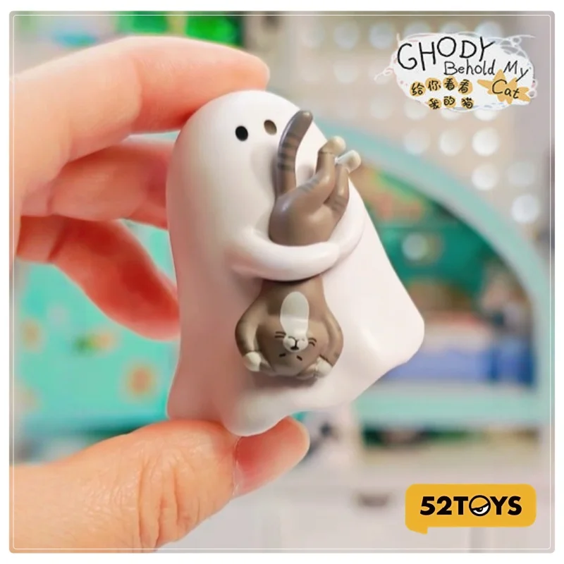 Genuine 52toys Ghody Behold My Cat Blind Box Figures Tiny Blue Furbal Lucky Little Whiht Trendy Toys Collectible Decor Gifts - view 3