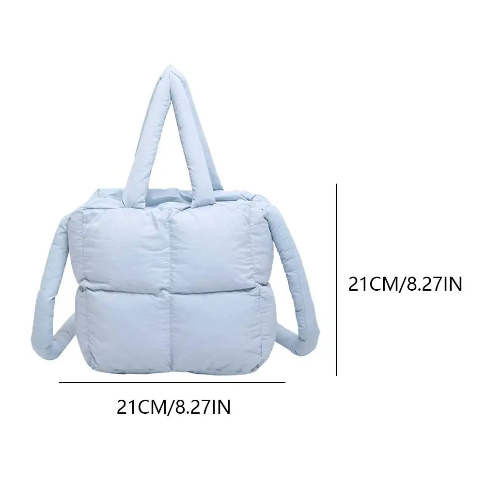 

Сумка-тоут-пуховик, мягкая сумка на плечо с мягкой подкладкой, легкая пышная сумка-подушка, сумка-шоппер для женщин, работы, путешествий