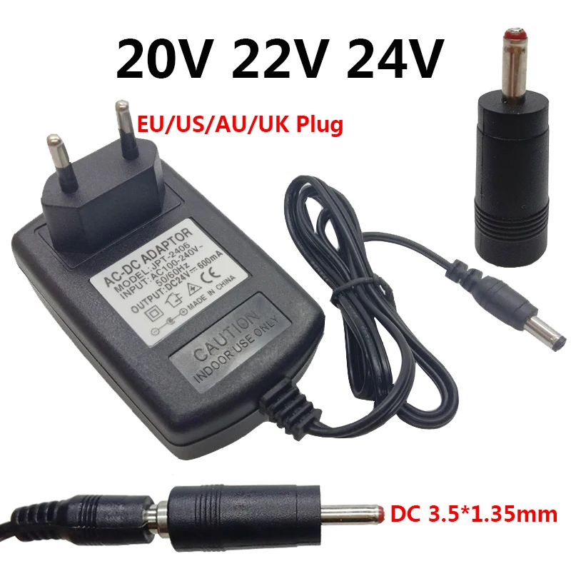 20V 22V 24V 1A 2A Adapter DC3.5*1.35mm 20V Power Supply Universal Power Adapter 20V 2.0A AC/DC Adaptor 22 Volt Source Adaptador