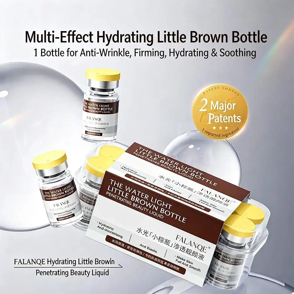 Face Firming and Lifting Serum Water Light Brown Bottle Moisturizing Repairing Deep Hydration Tender Smooth Skin Skin Care