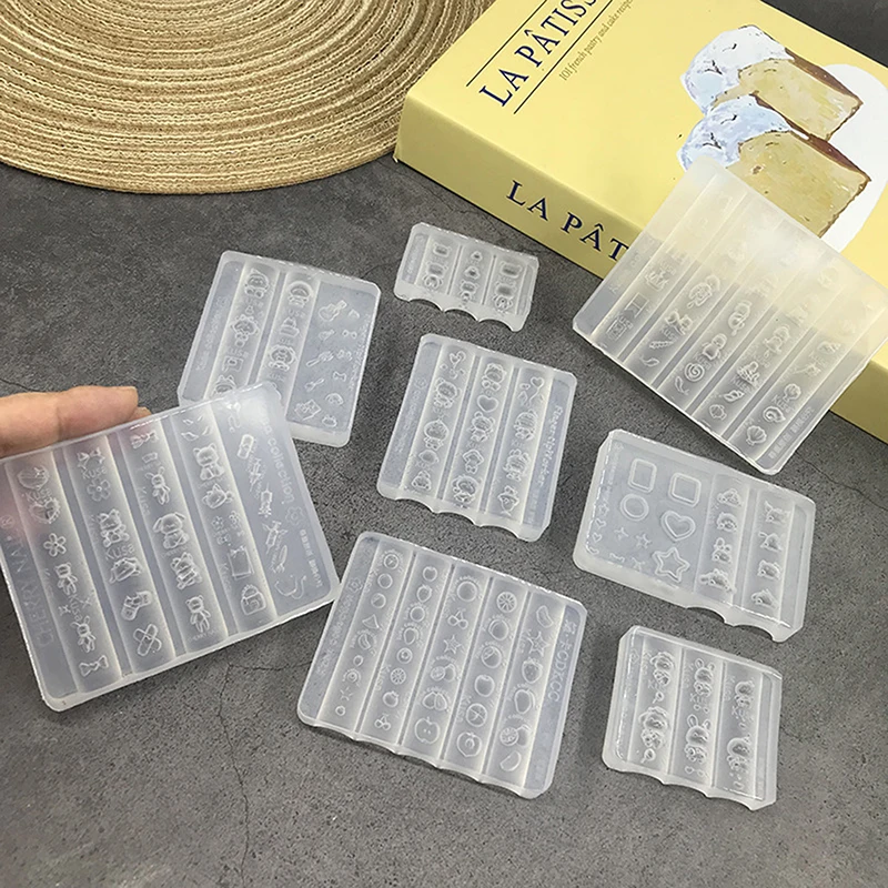 Molde de silicone para unhas 3d, ferramentas para unhas, desenho animado, pequeno pinguim, balão, kt, panda, amuletos de unhas, acessórios para arte em unhas, suprimentos para unhas