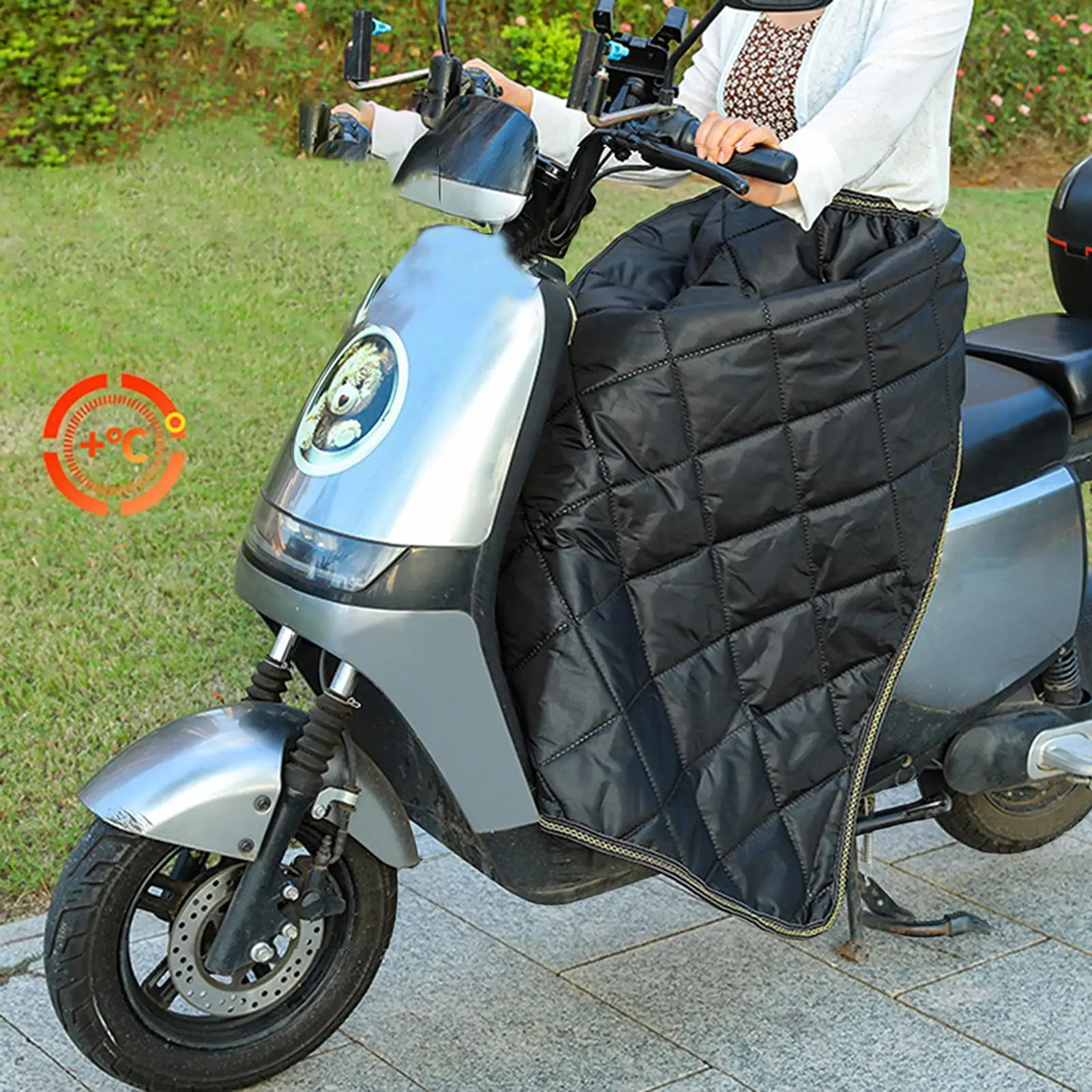 Scooter Windproof Leg Cover Thermal Fleece Motorbike Lap Apron Protector Motorbike Leg Protector Cover For Travel City Commuting