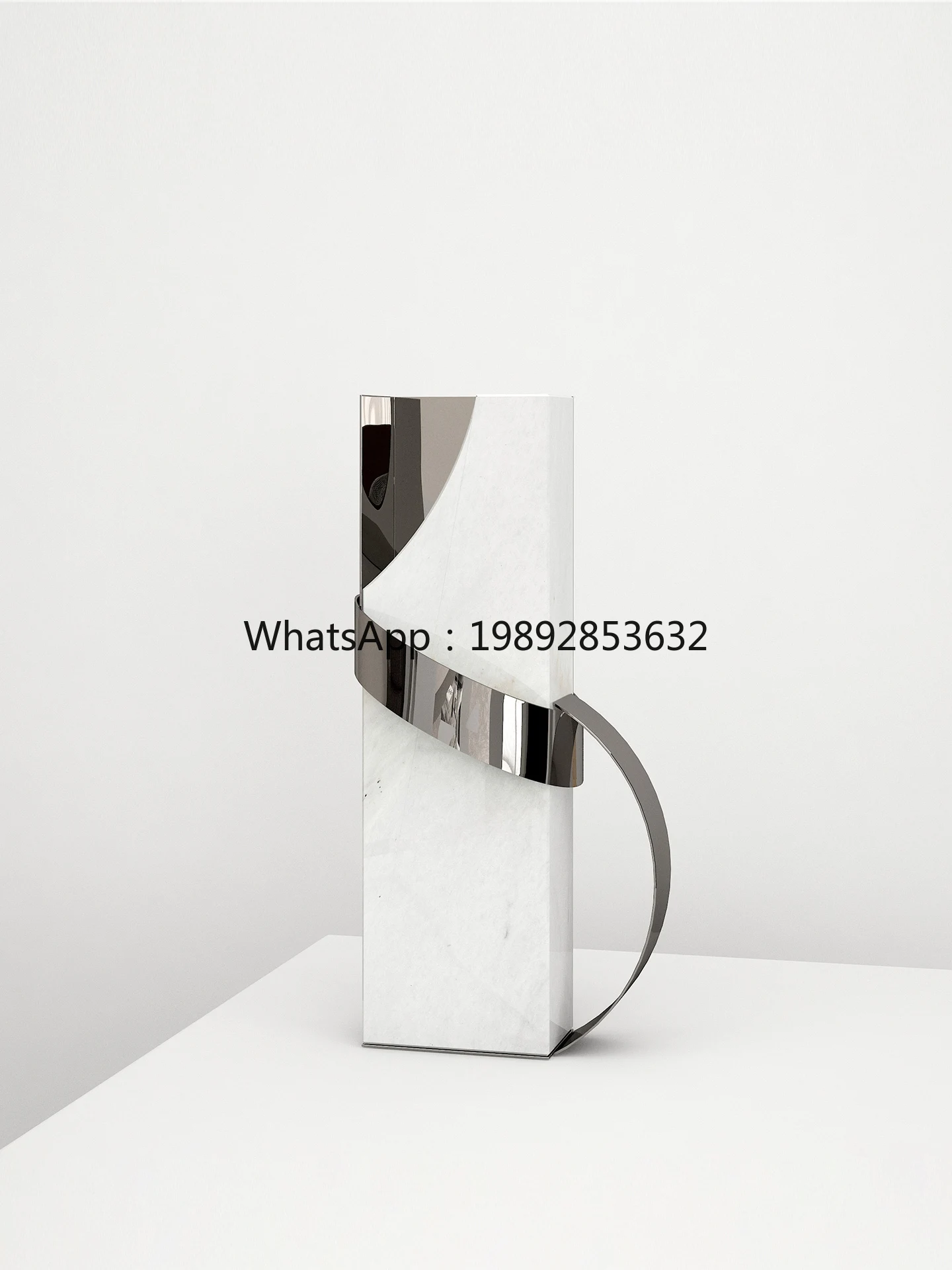 YFY زخرفة فنية من الرخام ديكور راقي خزانة كتب النبيذ المنزلية الحديثة #5