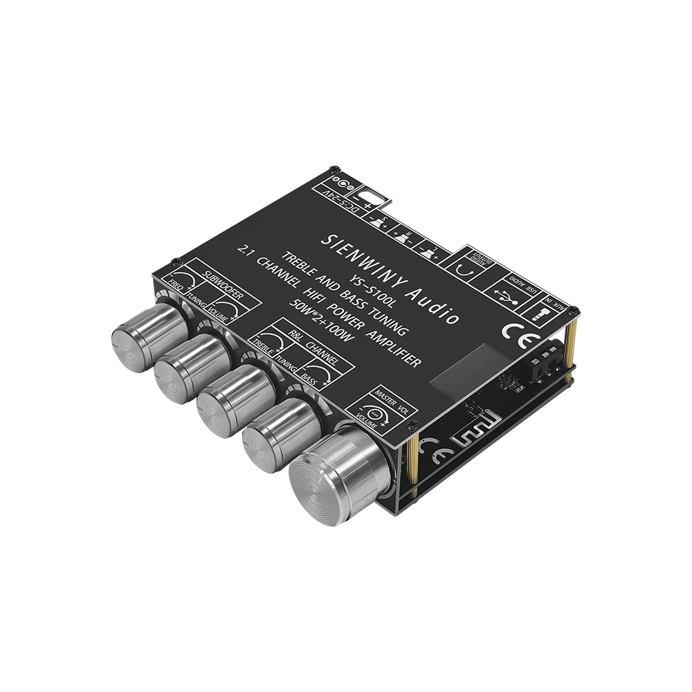 

YS-S100L 50 Вт + 50 Вт + 100 Вт Bluetooth усилитель HiFi 2,1-канальные колонки для домашних звуковых систем поддерживают работу через приложение
