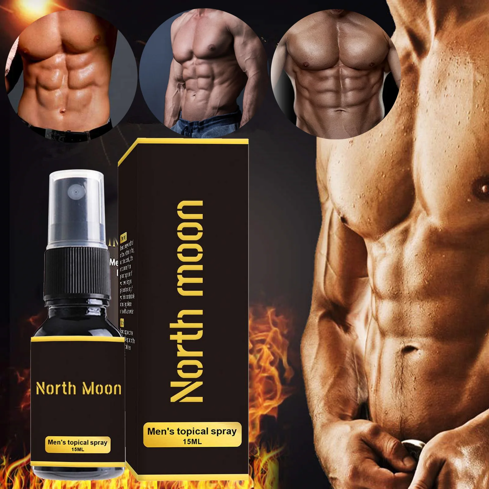 Men External Body Spray, Gentle Plant Formula, Moisturize & Nourish Skin, Daily External Body Care for Men