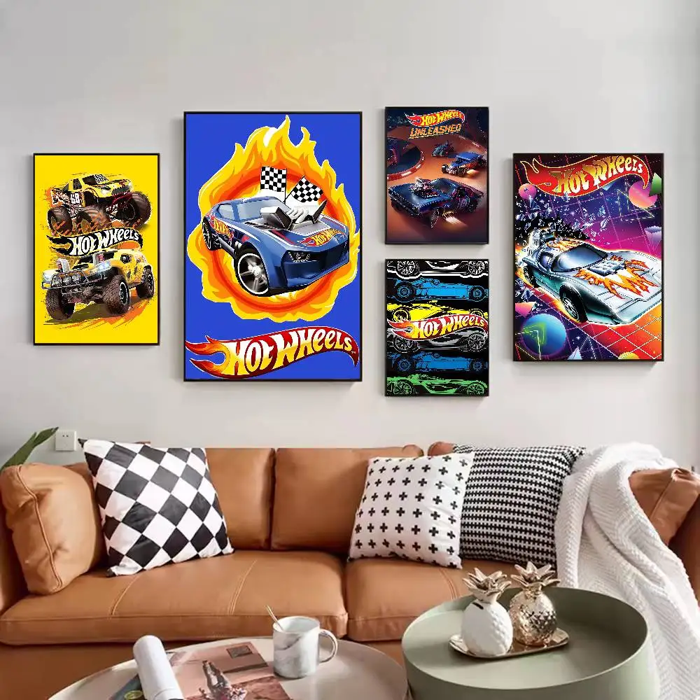 ملصقات عتيقة ذات طابع عجلات ساخنة لزجة عتيقة لغرفة المنزل والمقهى ديكور غرفة كاواي #2