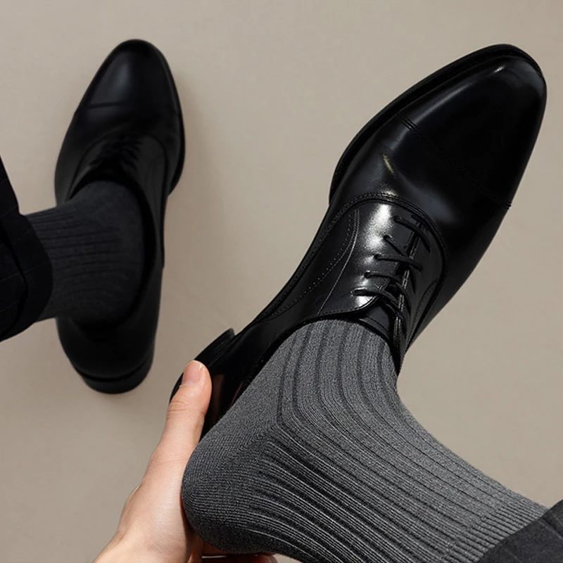 

Gentleman Men socks comfortable for long wear refreshing odorless Sports Mid Top basic Solid Color Trendy Business Socks 5pairs