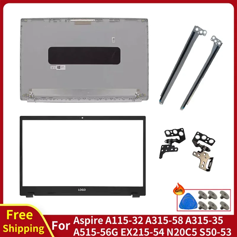 For Aspire A115-32 A315-58 A315-35 A515-56G EX215-54 N20C5 S50-53 Laptop LCD Back Cover/Front Bezel/Hinges Screen Bracket Case