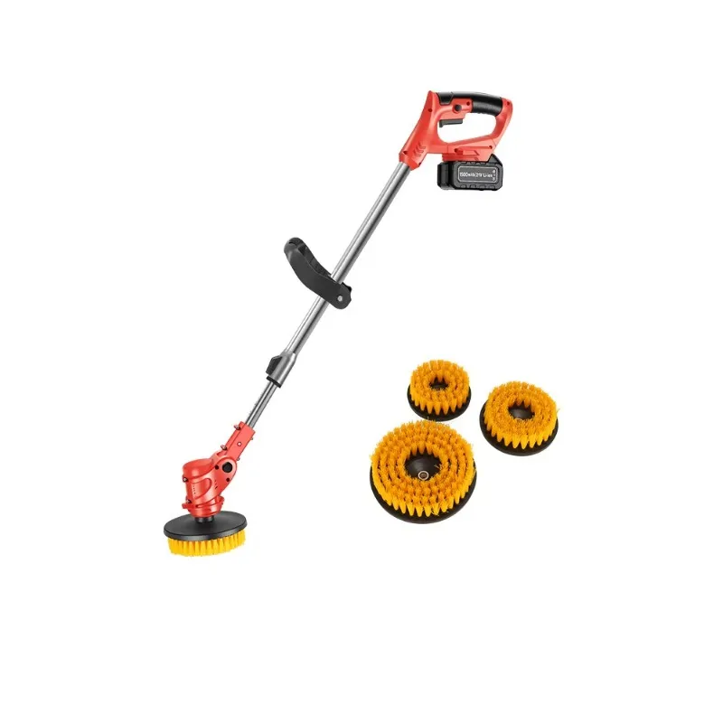 

Household retractable electric cleaning brush for bathroom yard cleaning and polishing