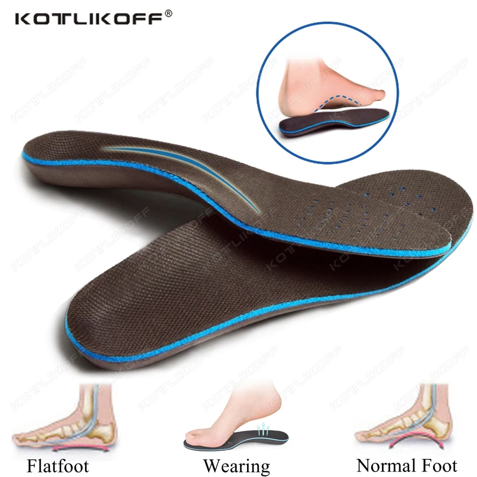 Premium EVA Orthopedic Insole For Severe Flat Foot Hard Arch Support Speciality Orthotic Valgus Shoe Insole Padded Insoles