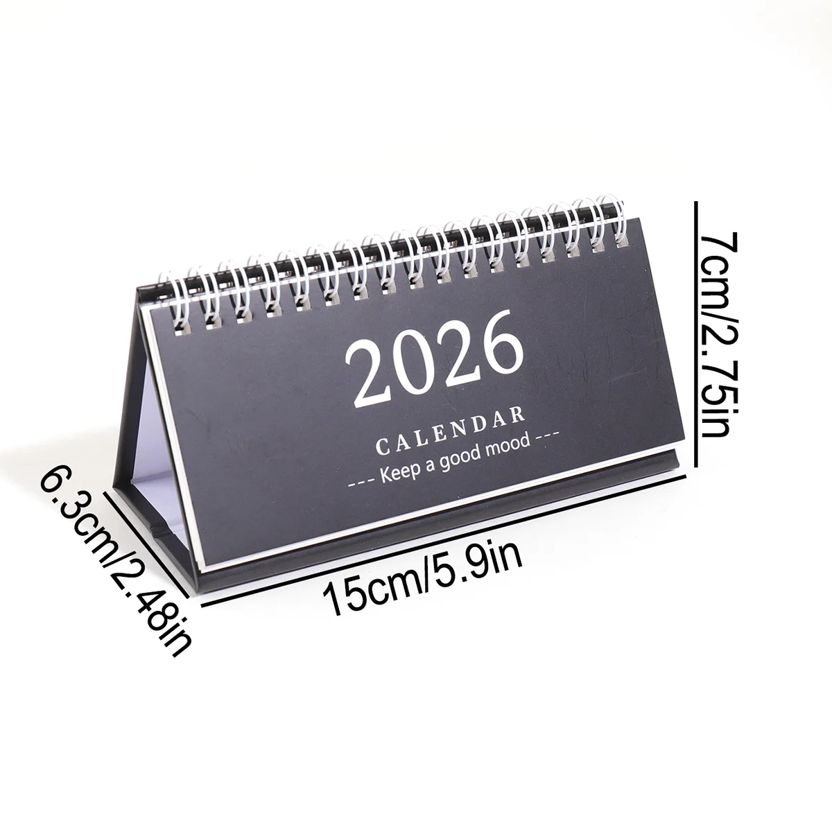 1 pc New 2026 Style Desk Calendar, Portable and Foldable, Write Memos, School and Office Desktop Decoration, Home Essentials