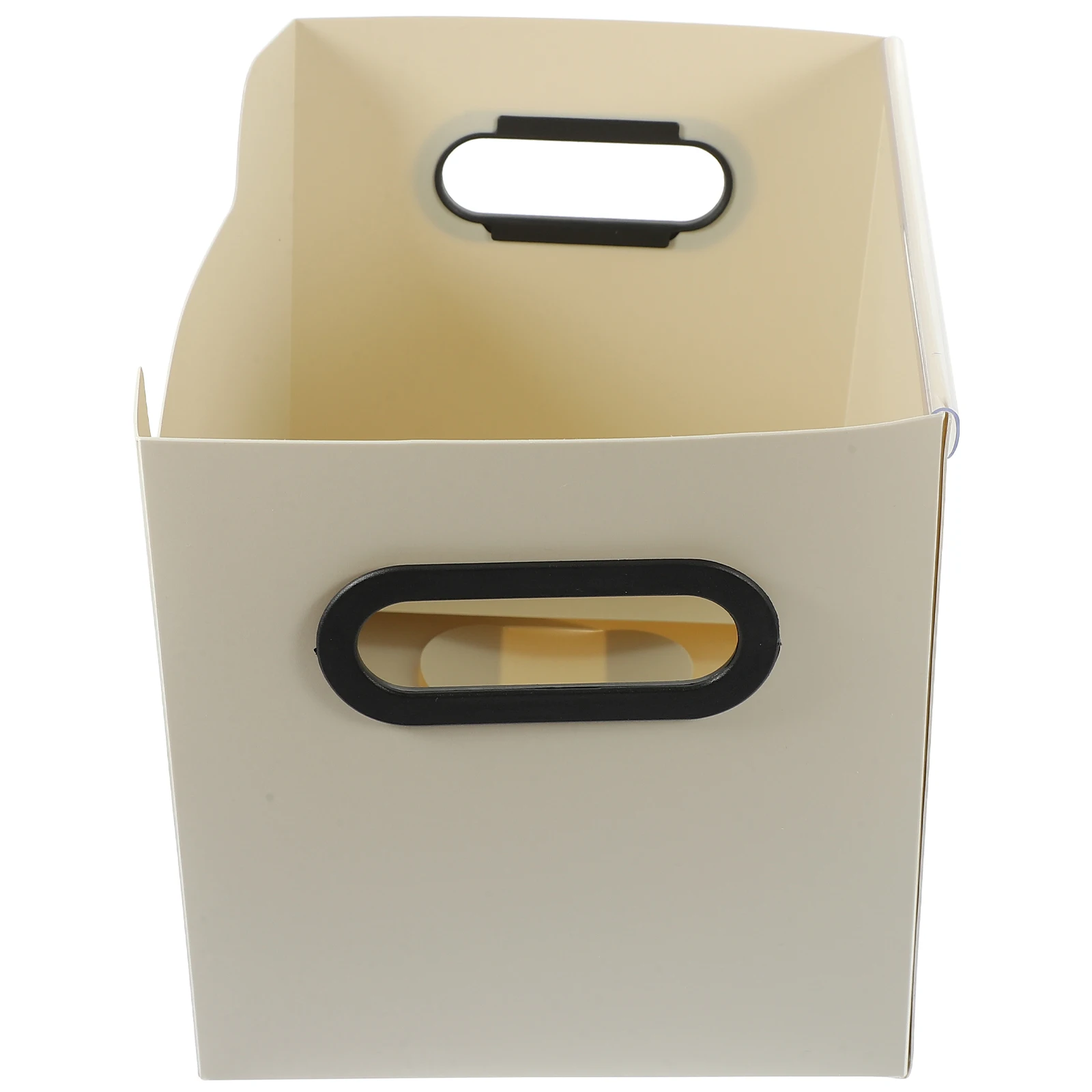 

2 Pcs Small White Foldable Storage Boxes Plastic Sundries ganizer Home Use Document File Box Multi Purpose Container