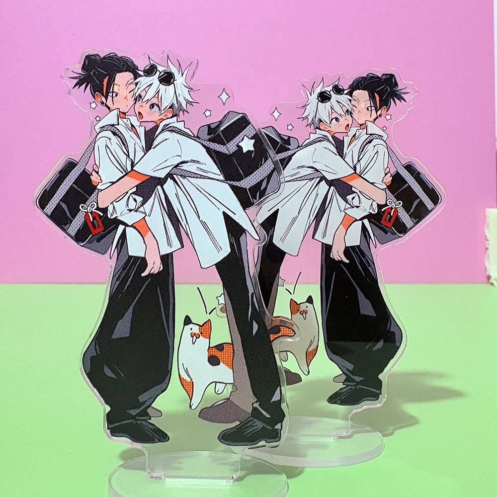 Anime Peripheral Figure Stand Kawaii JJK Gojo Satoru Geto Suguru Stand Model Desktop Figure Ornament Gift Cosplay Props