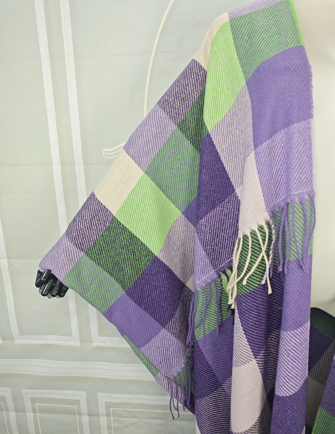 Cárdigans tipo kimonos con frente abierto Multicolor para mujer, Poncho largo musulmán informal, abrigo plumero para exteriores con borlas africanas para invierno