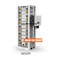 China Factory Price 30Kw Solar Energy Storage System Hybrid System 30Kw With Solar Panels Inverters Battery and All Accessories