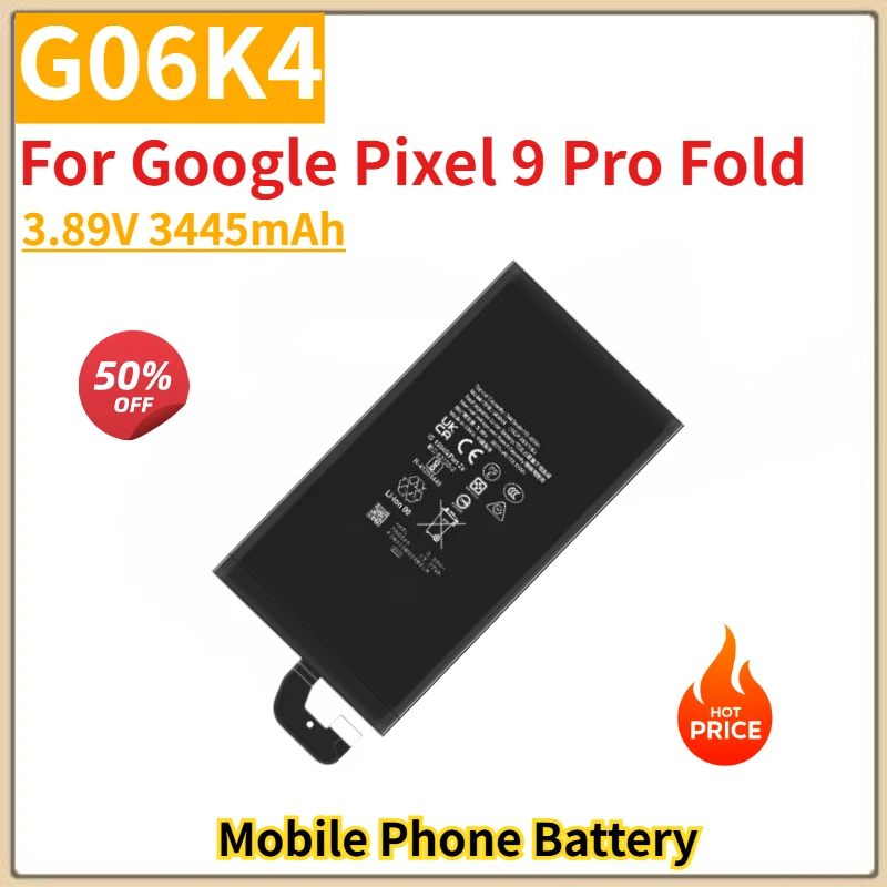 

Высококачественная батарея для мобильного телефона G06K4 GE59C для Google Pixel 9 Pro Fold, новая сменная батарея