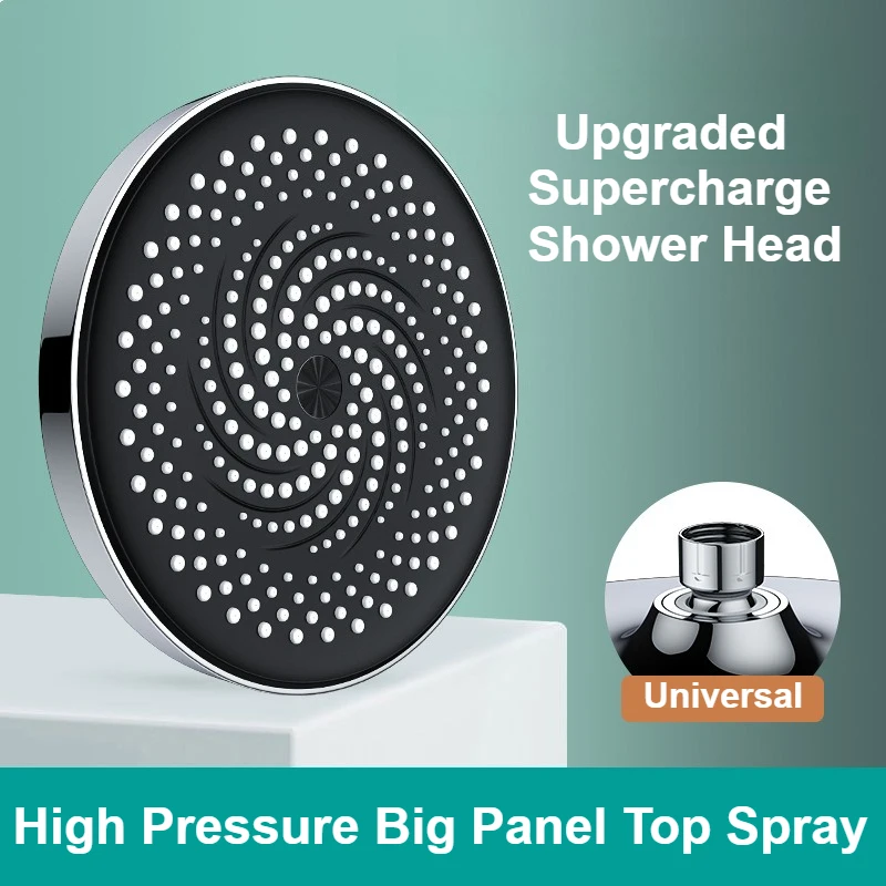 

Bathroom Supercharge Shower Head Upgraded 275mm Big Panel Water Saving High Pressure Large Flow Top Spray Bathroom Accessories