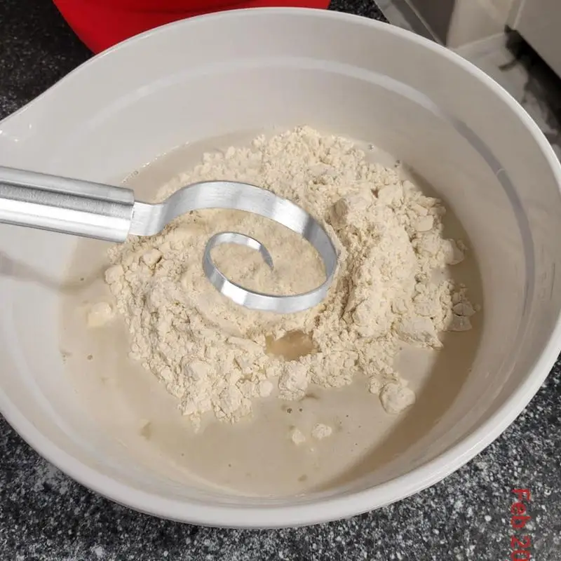 

Dough Whisk Manual Tool For Making Bread Stainless Steel Dough Whisk Thickened Home Kitchen Utensils For Pizza Pastry