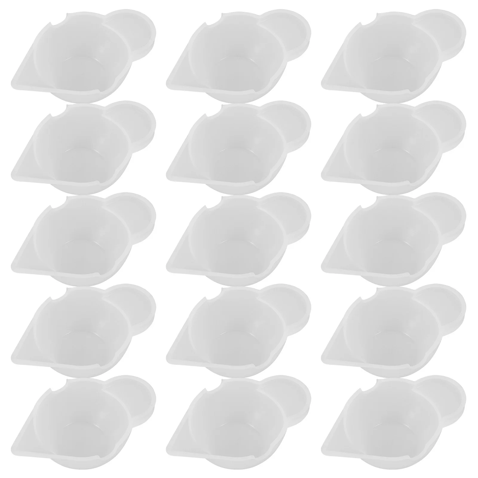 

15Pcs Silicone Resin Mould Cups High Temperature Resistant Reusable Mixing Bowls for DIY Epoxy Resin Craft Pigment Toning