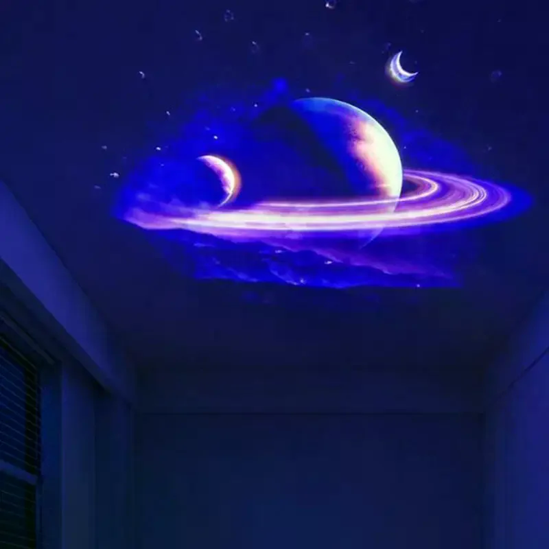 Powered Galaxy Projector Multi Planet Patterns Flexible Neck For Bedroom Romantic Night Use USB