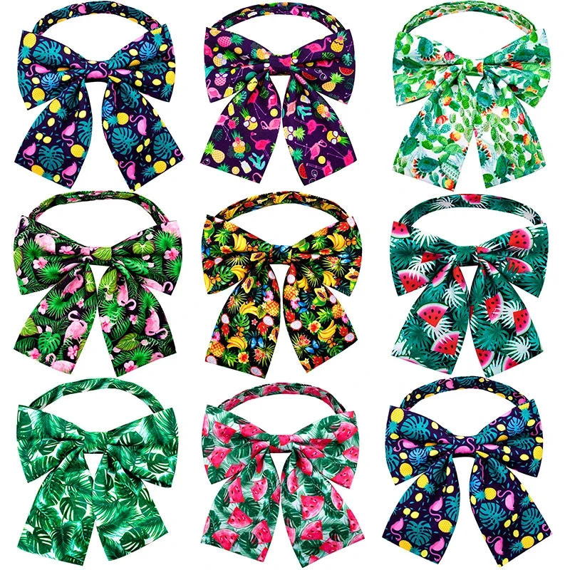 50pcs New Dog Accessories Summer Dog Bow Tie Small Dogs Cat Bowtie Fruit Style Pet  Accessories Pets Dogs Big Bowties For Dogs