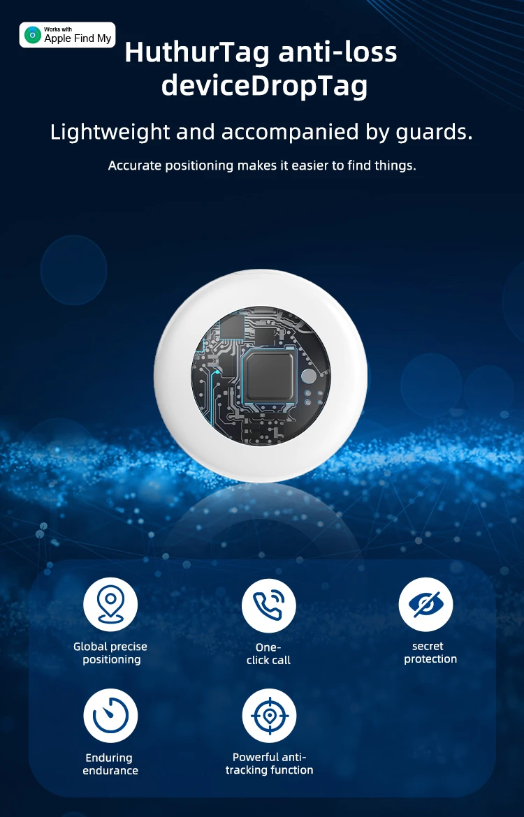 Timethinker Mini Tracking Device For Apple Find My Key Smart iTag Child Finder Pet Car GPS Lost Tracker Smart Bluetooth Tracker