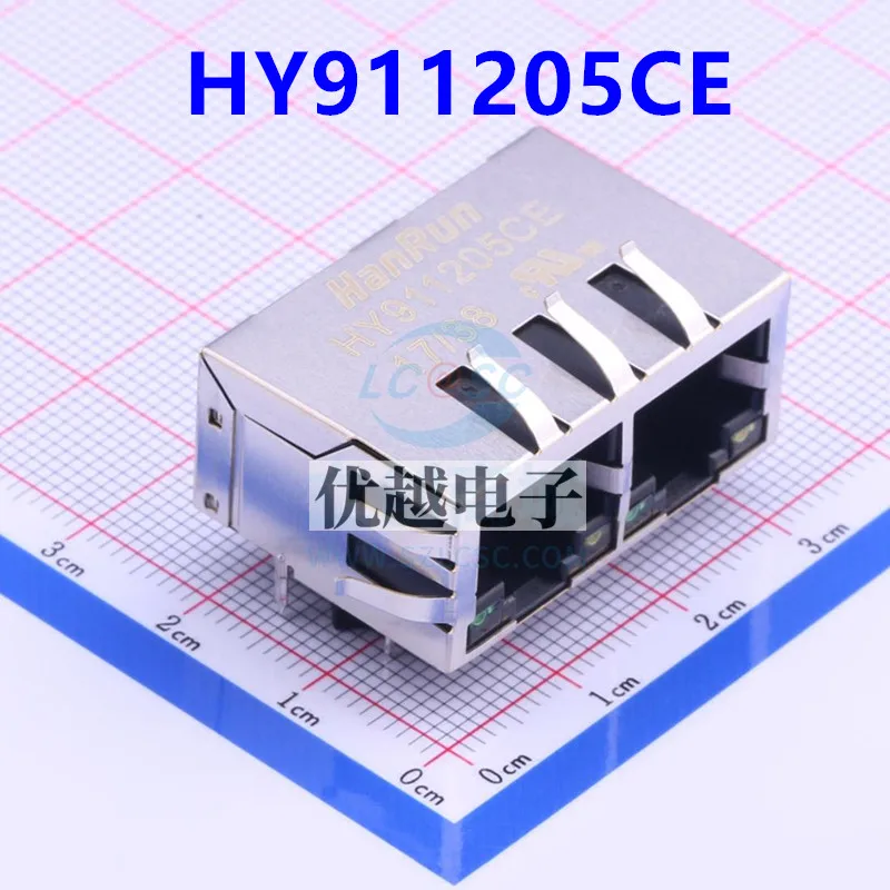 5 Stuks Nieuwe Originele HY911205CE/HR911205CE 1X2 Dual Port RJ45 Connector Netwerk Transformator Plug-In