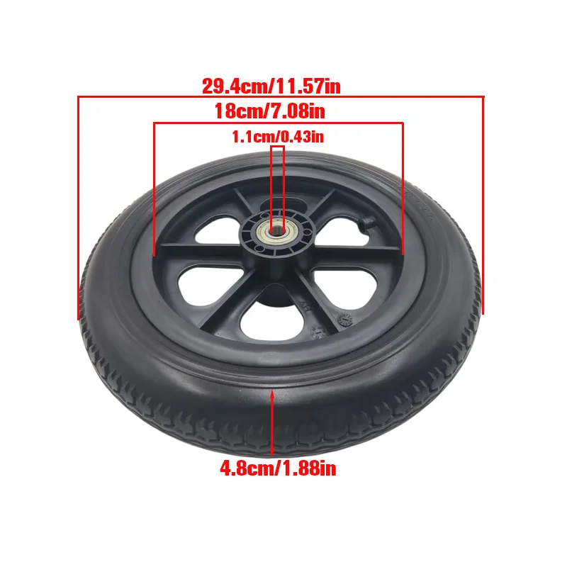 12 1/2 x 2 1/4 non inflatable solid tyres, suitable for replacing electric scooter tyres, wear-resistant and anti-skid
