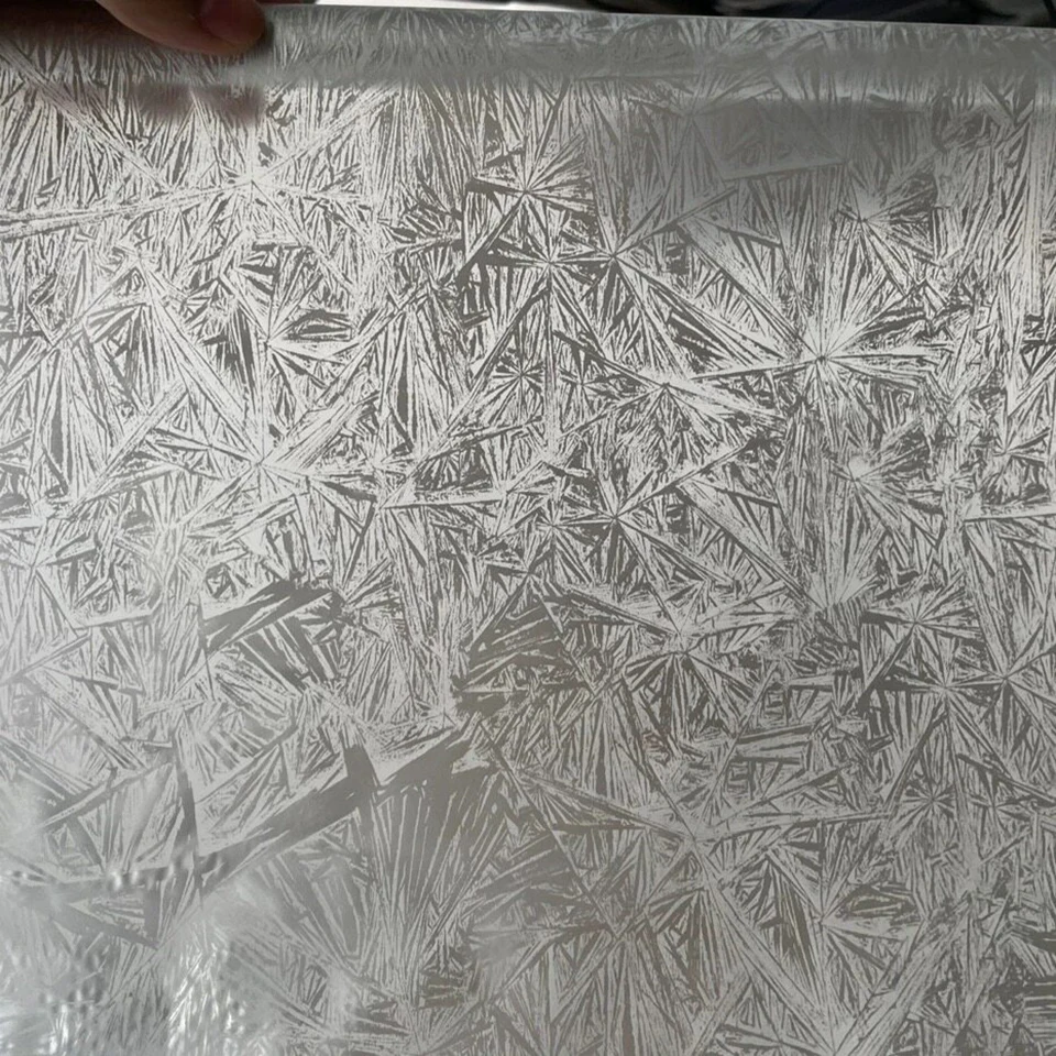 White Ice Flower Carbon Fiber Hydrographic Water Transfer Print Film 0.5x2m,Clear Base Car Inter Forged Hydro Dip Film 2073