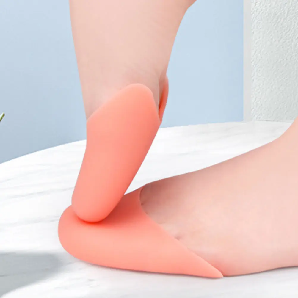 2Pairs Forefoot Toe Covers Wear-Resistant Silicone Toe Guards Comfortable Breathable Decompression Pads for Dance Ballet Shoes