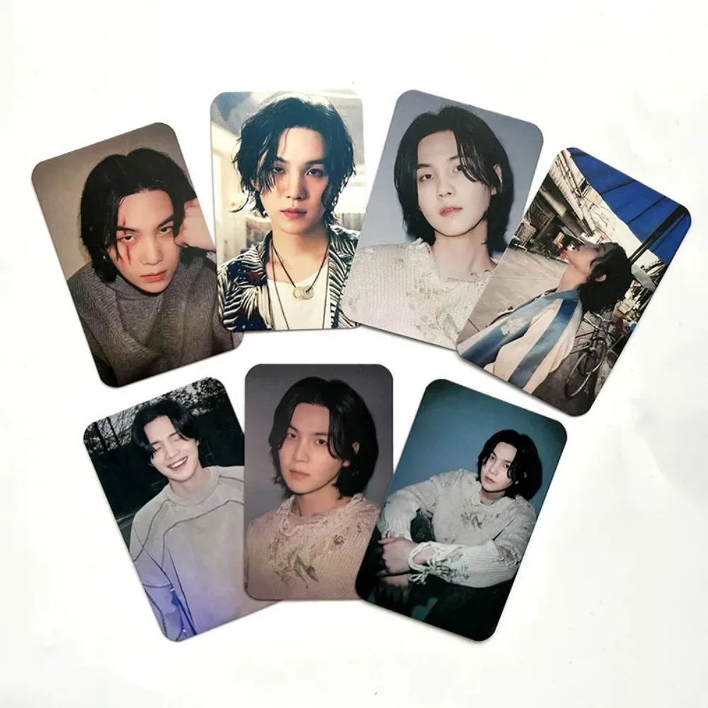 7Pcs/Set SUG A Lomo Card Kpop Idol SUG A D-DAY New Postcard Album Photo Print Cards Picture Collection for Fans