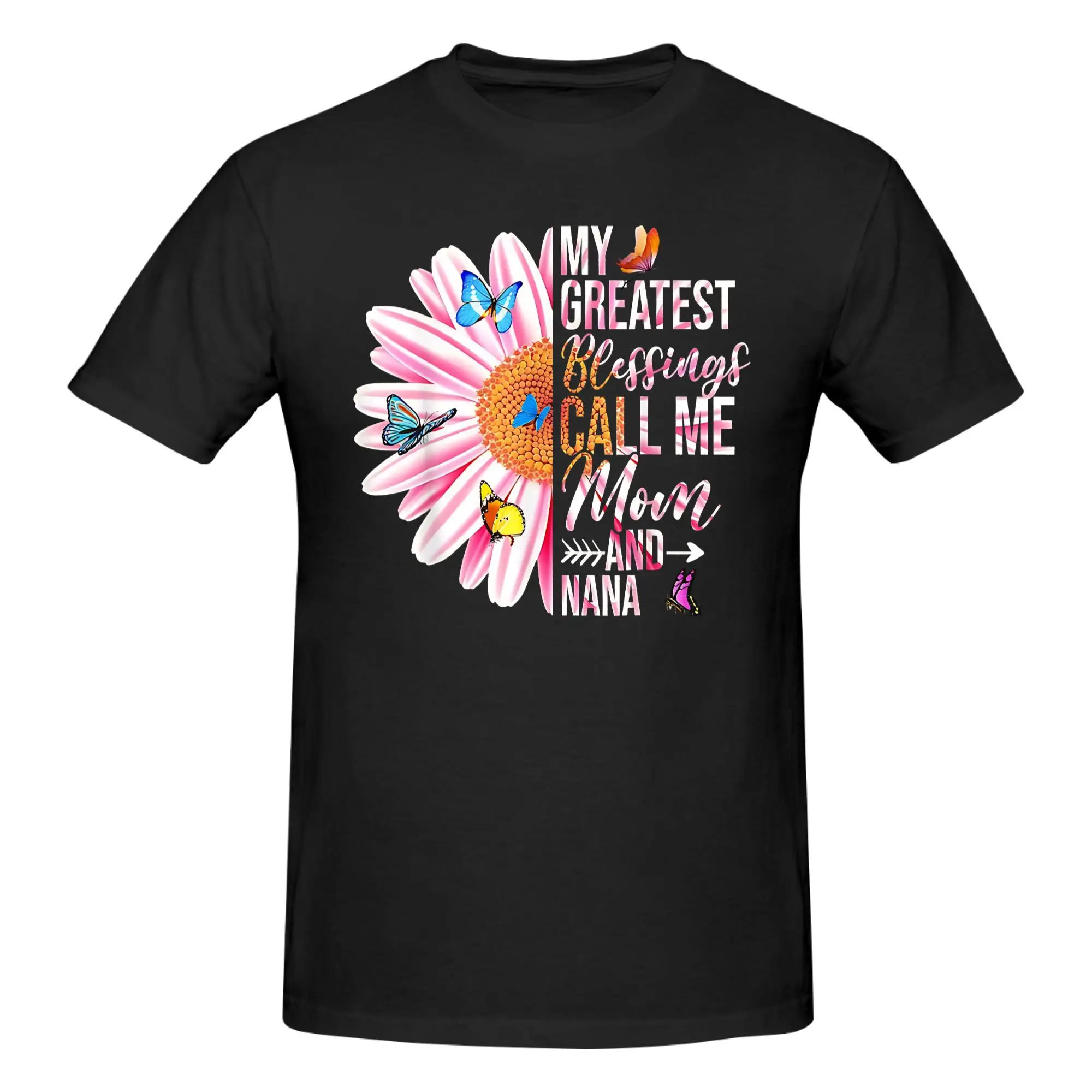 1 Piece Family Grace Funny 100% Cotton T-Shirt Nana Mother's Day Tees Tops For Men