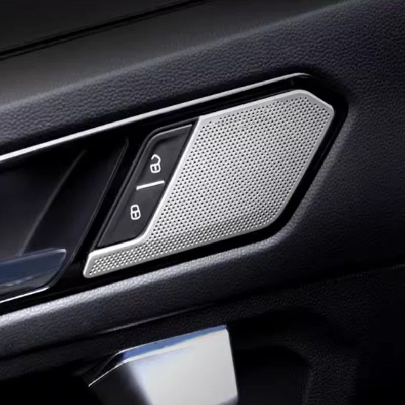 For Volkswagen Tiguan MK2 2017 - 2022 Interior Accessories Door Speaker Audio Loudspeaker Decoration Cover Trim Car Styling