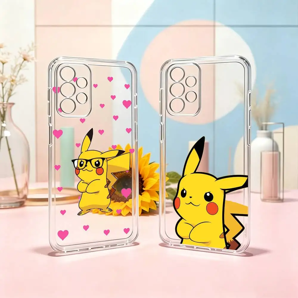 Pokemon-S Pikachu-U Cute  Phone Case For Samsung S25,S24,S21,S22,S23,S30,Ultra,S20,Plus,Fe Transparent Cover Gift