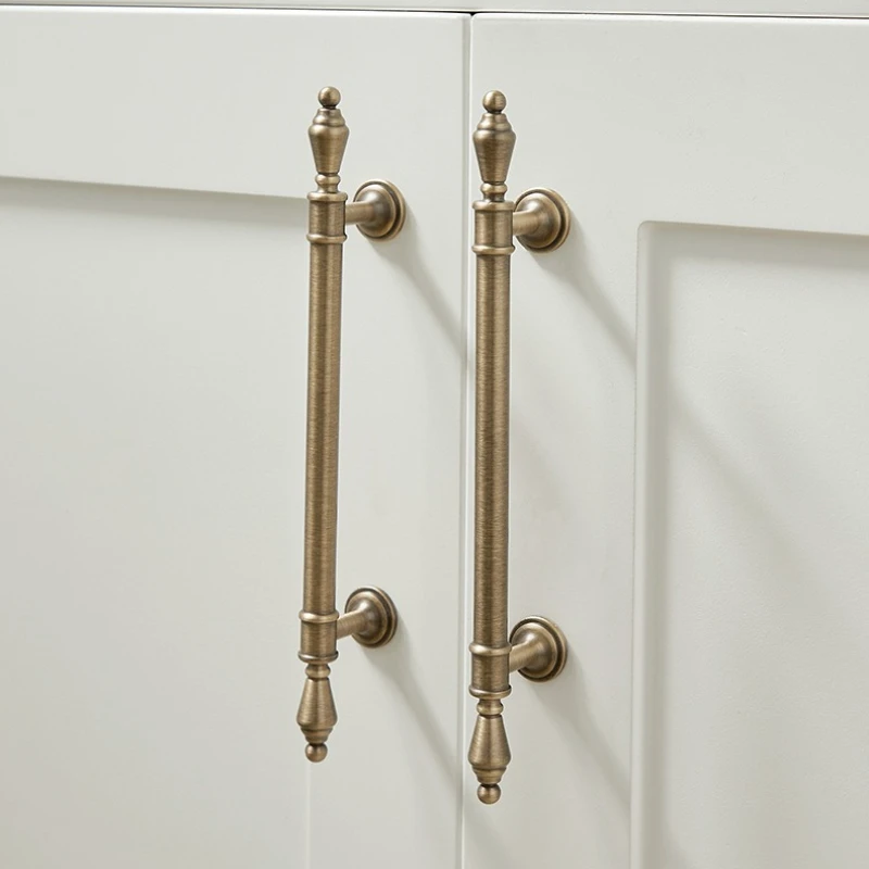 Retro Kitchen Accessories Drawer Knobs Wardrobe Closet Pulls France Vintage Kitchen Cabinet Storage Handles Furniture Handles