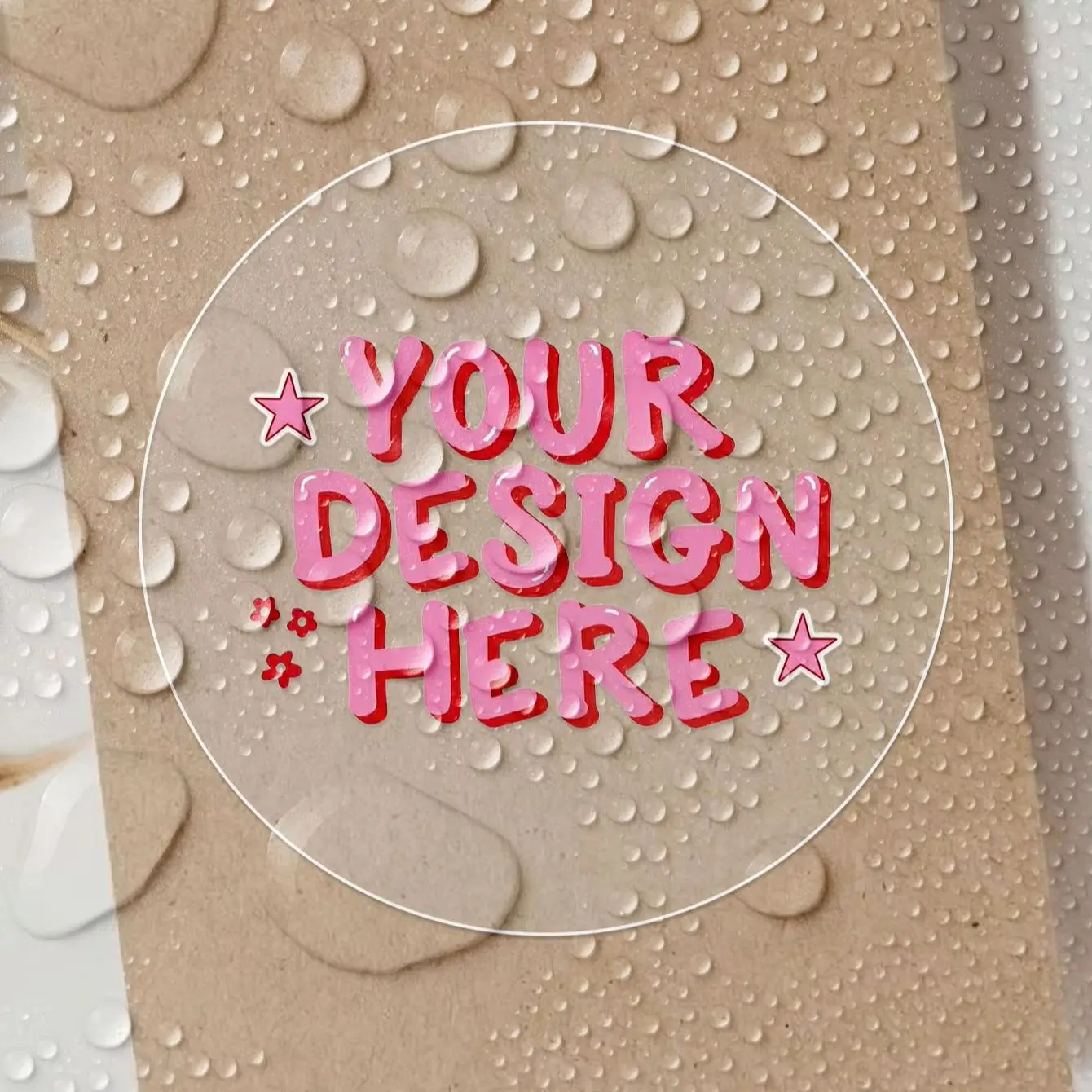 1/36/120-Piece Custom PVC Waterproof Labels – Clear & Waterproof Versions, Personalized for Parties, Packaging image 3