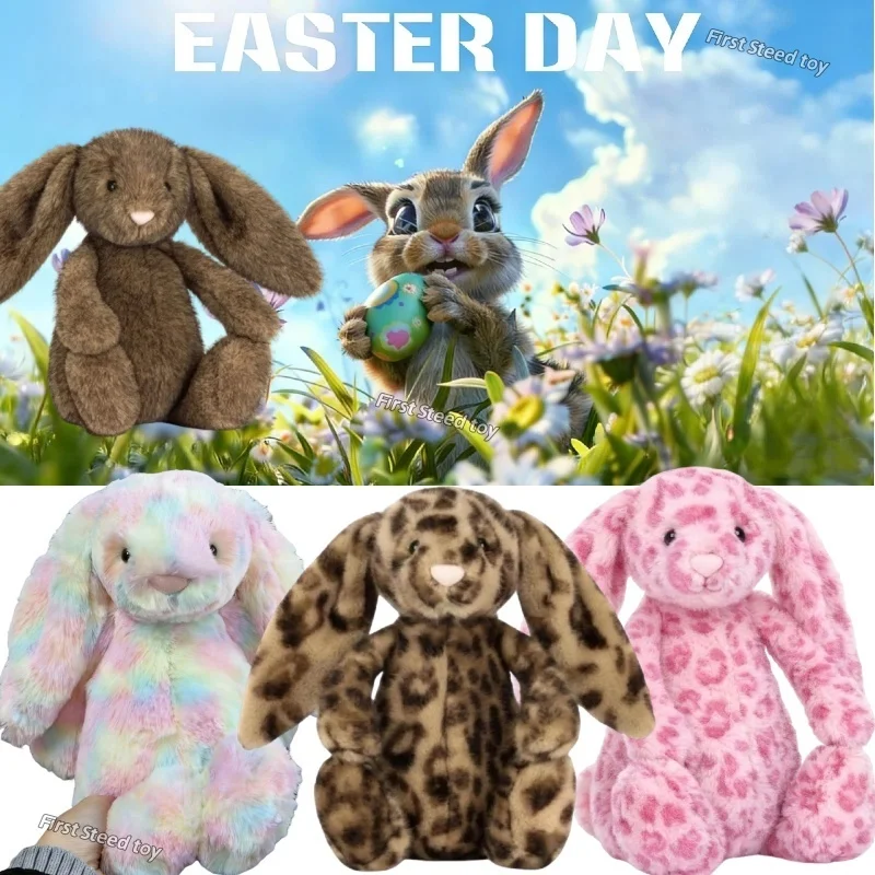 

New Easter Bonnie Rabbit Plush Doll 30CM Cartoon Cute Soft Bonnie Rabbit Easter Fill Plush Periphery Companion Toy For Kid Gift