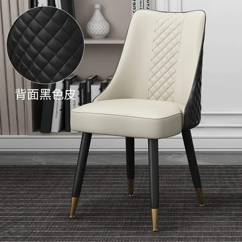 Dining Chair Modern Simple Backrest Stool Eating Home Technology Cloth Dining Table and Chair Hotel Bedroom Leisure Chair