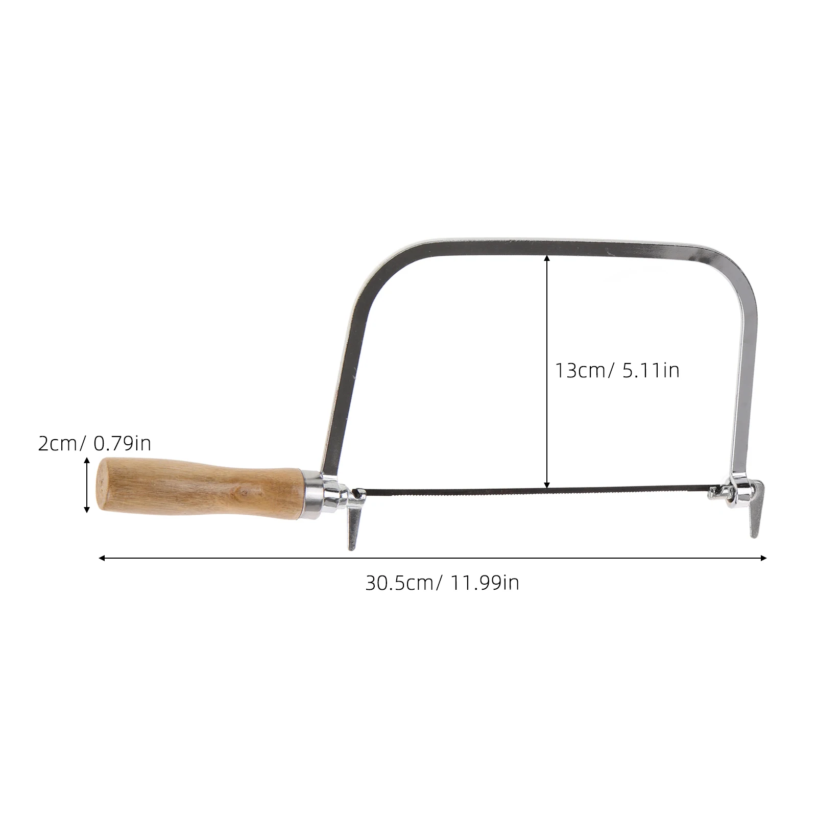 

1Set Coping Saw Ergonomic Wooden Handle Lightweight Hand Saw for Woodworking DIY Projects Durable Sharp Blade Woodworking Tools