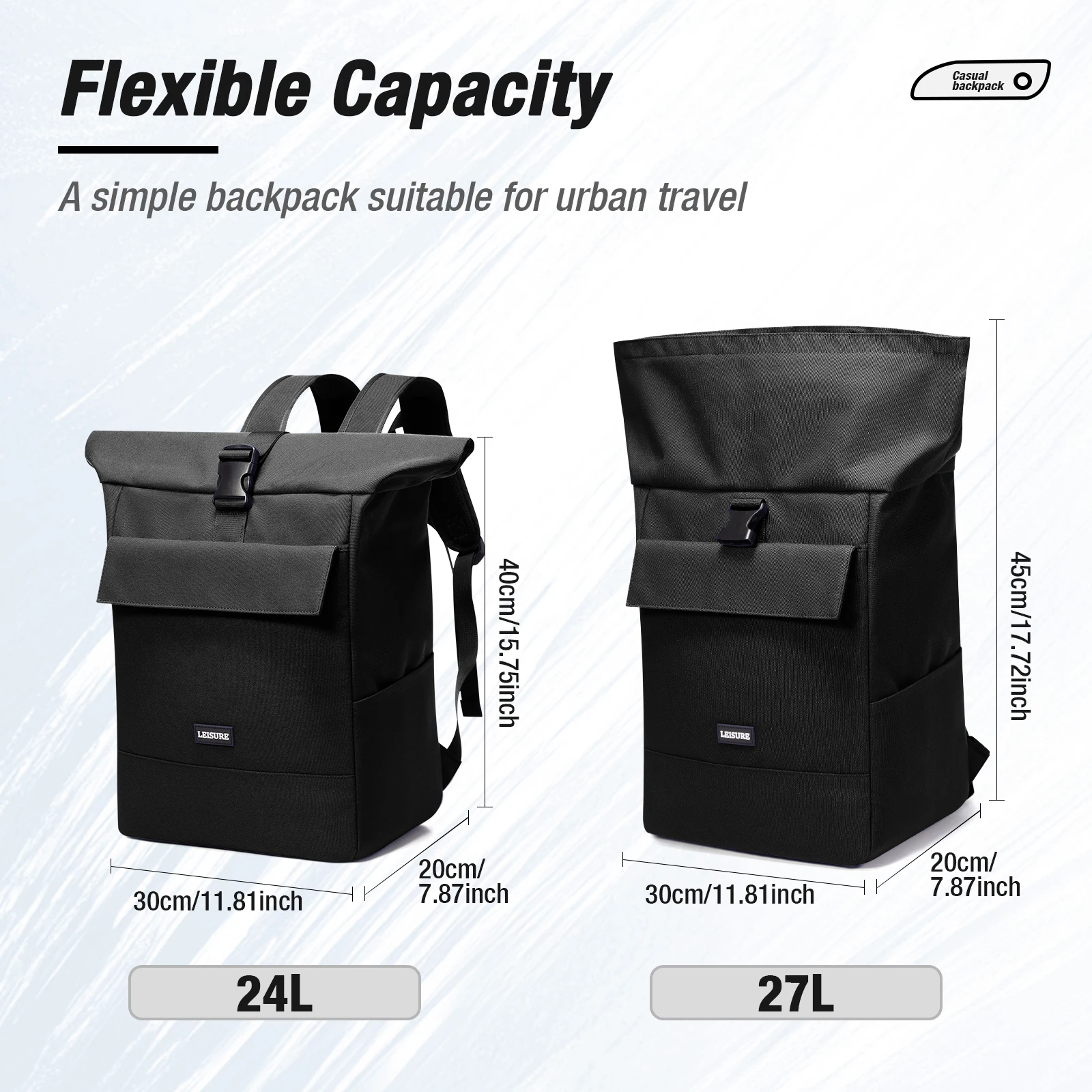 캔버스 백팩, 넓고 가볍고 편안하며 캐주얼하고 우아한 여행용 백팩 여행용 데이팩, 노트북 대학교 학교 백팩