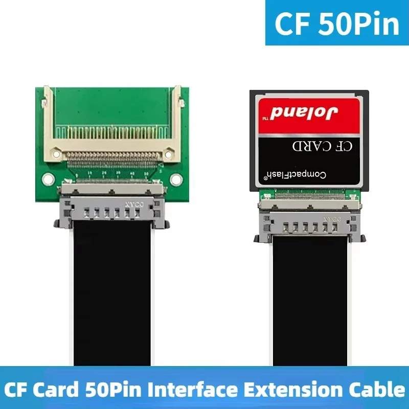 Flexible CF Card Extender 50Pin Interface Extension Cable Adapter Industrial Control Machine Tool Equipment Digital Storage Card