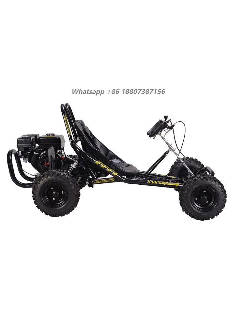 

High Performance Gas 4-Stroke 212CC Racing Off-Road Go-Kart 60km/h Max Speed 110kg Load Capacity Outdoor