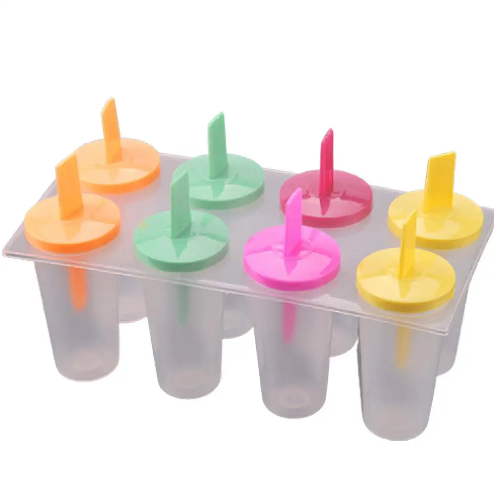 8Pcs Ice Cream Popsicle Mold Ice Cream Lolly Maker Form DIY Pop Mould Frozen Popsicle Yogurt Molds Tools  Ice Cube Tray 아이스박스