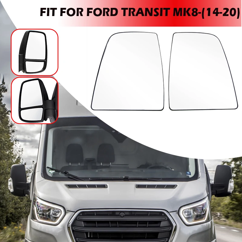 Rhyming Seitenspiegelglas Außenspiegel für Ford Transit MK8 2014 2015 2016 2017 2018 2019 2020 Außenzubehör