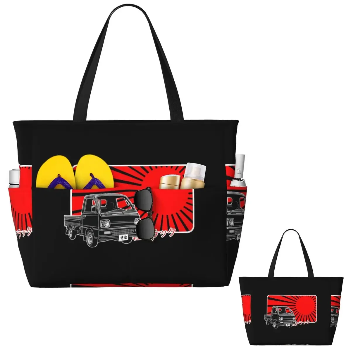 Kei Truck Beach Tote Bag Sport Gym Yoga Duffle Large Tote Bag Women Travel Bag Fitness bag
