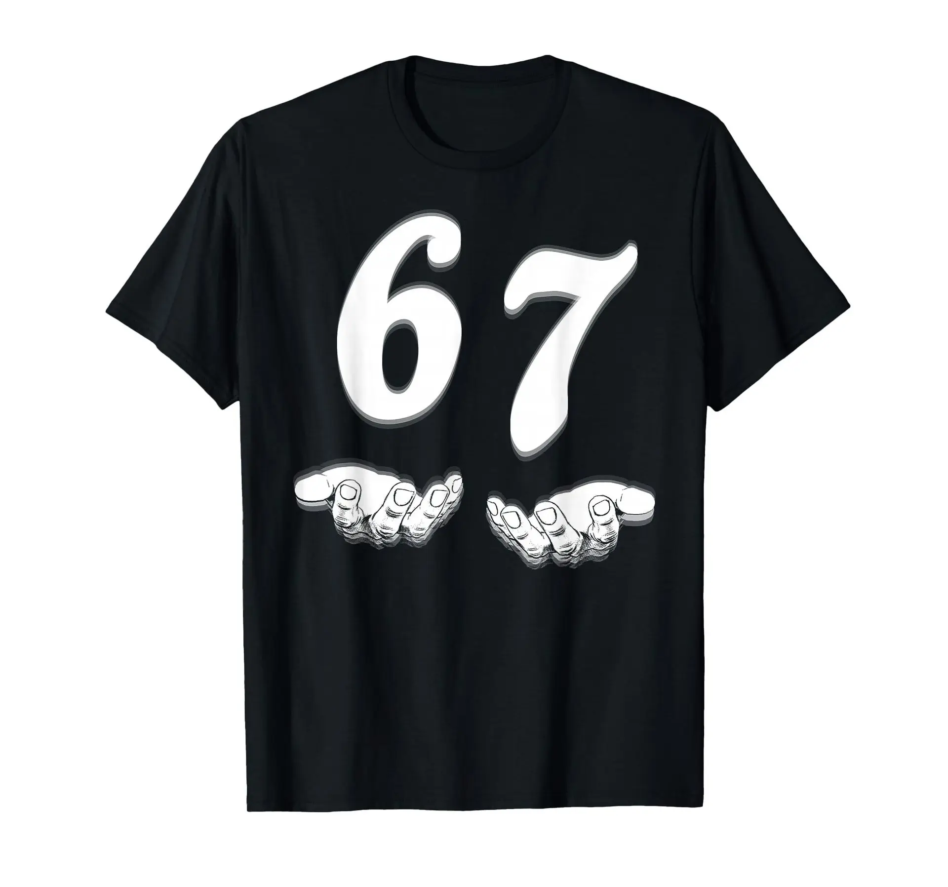 Men's T-Shirts Funny Six Seven 6 7 Meme Funny Number Vintage Black Tees Short Sleeve T Shirt Unisex Crewneck Clothes Graphic Top
