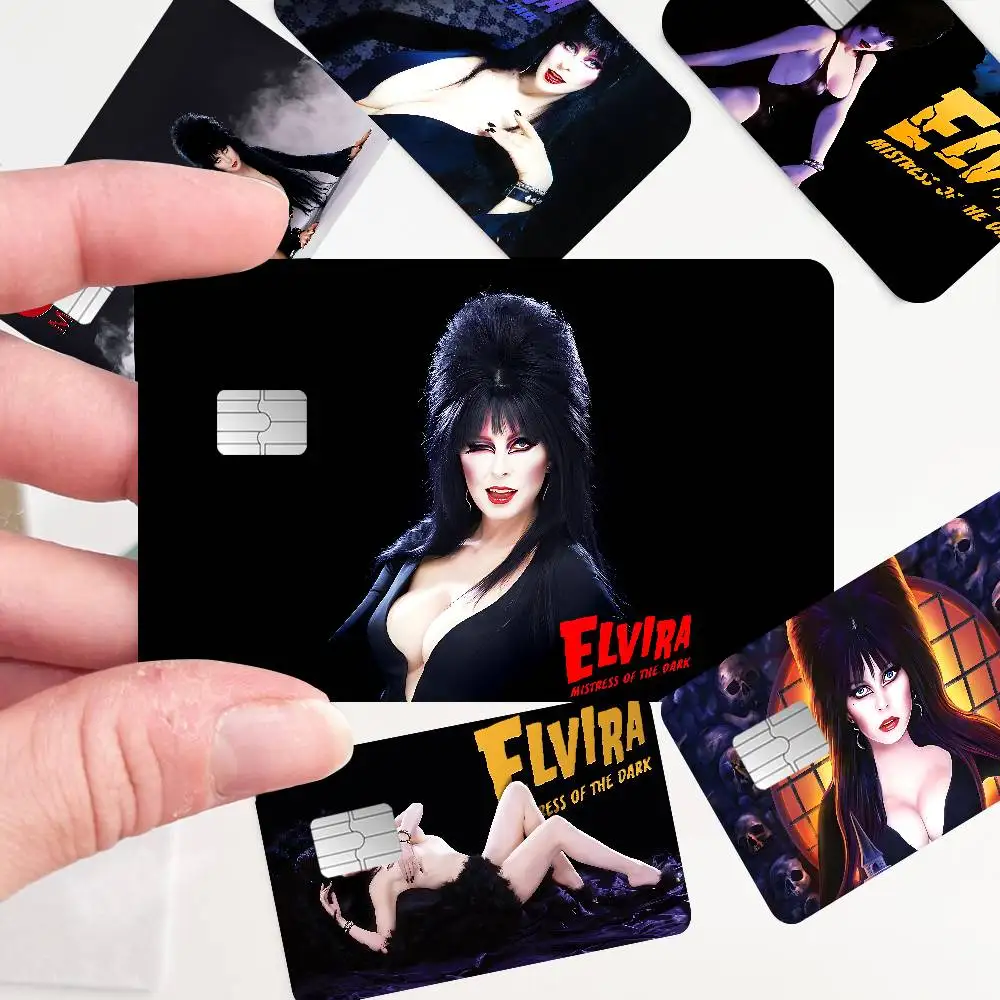 Film E-Elvira M-Mistress Of The D-Dark Anime Matte Front Skin Film Sticker Cover For Small Chip Credit Card Debit Card